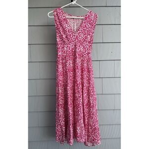 GOA Paris Pink White Midi Dress Size 11 (US 8–10) –‎ French Boutique Vacation